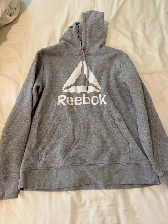 Reebok Other - Reebok Gray Crewneck Hoodie with White Logo